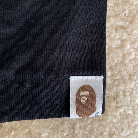 Bape Black Double Sided Blue Camo Head Tee - Picture 6 of 6
